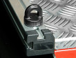 Tie hooks attached to the Mitsubishi L200 bed slide