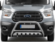 Ford Transit MK8 2014 On 70mm Front Protector Nudge Bar Stainless Steel