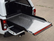 Chequer-plate heavy duty bed slide fitted to a Fullback 