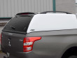 Mitsubishi L200 Double Cab 2015 Onwards Carryboy Blank Commercial Truck Top Canopy Rear Corner View
