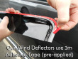 Wind deflectors Adhesive
