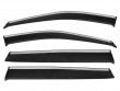 Hyundai Tucson 2015 on Chrome Strip Wind Deflectors 4pc Adhesive Fit