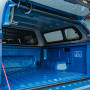Blue hardtop canopy for 2023 VW Amarok