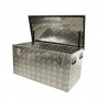ALUMINIUM CHEQUER PLATE TOOL BOX / STORAGE BOX 720MM - MEDIUM 