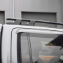 Close-up view of the Black Roof Rails fitted on the VW Amarok 2011-2020 