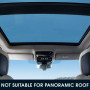 not suitable for vehicles with panoramic roof
