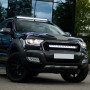 Ford Ranger fitted with Lazer Light LED T-24 Roof Bar and Grille Fitting