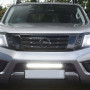 Front view of the Navara NP300 Lazer Lamps Linear-18 Elite Light Bar