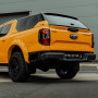 Cyber Orange 2023 Ford Ranger fitted with an Alpha Type-E Air Canopy