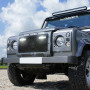 Lazer Lamps fitted to grille surround for Land Rover Defender