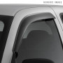 Peugeot 208 5Dr 2012-2019 Front Pair of Stick-On Tinted Wind Deflectors