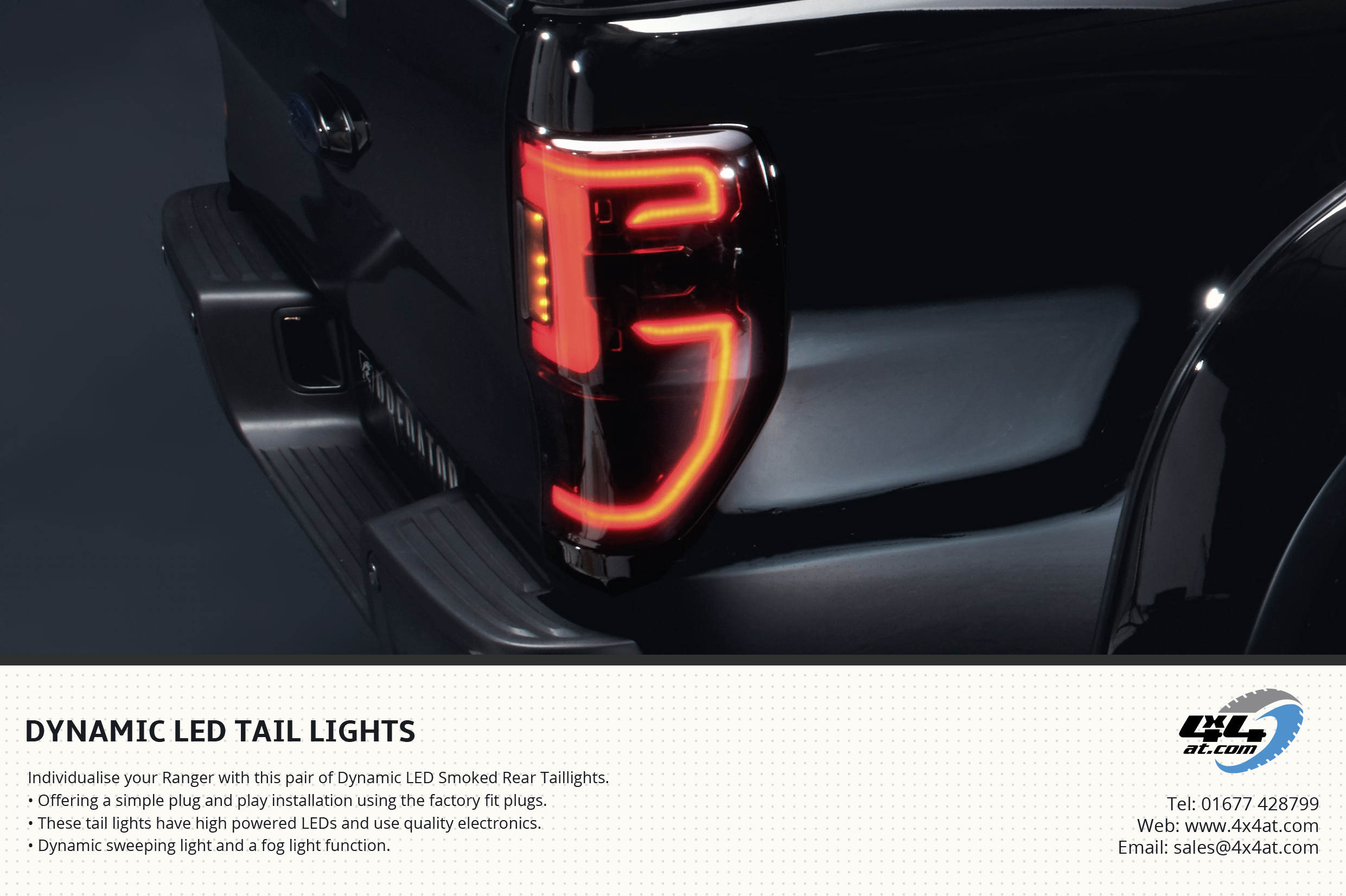 Dynamic Tail Lights Flyer for Ford Ranger