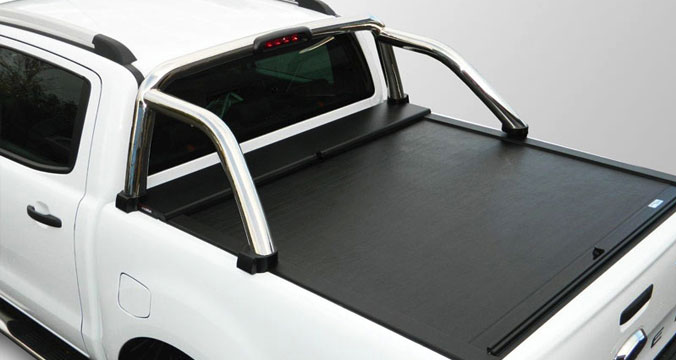 Roll N Lock load bed cover with roll bar fitted