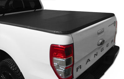 Tri folding load bed cover on a Ford Ranger